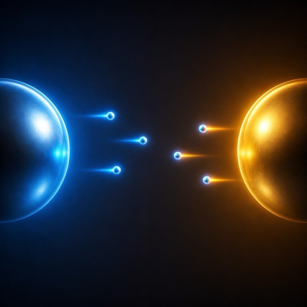 Electron transfer — positive ORP water takes electrons, negative ORP water donates electrons to cells