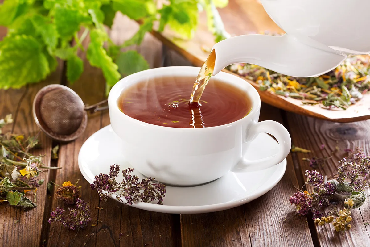 A vibrant assortment of alkaline teas, showcasing the enhanced antioxidant-rich beverages prepared using alkaline water, highlighting their potential health benefits.