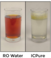 Somawa water Betadine test showing disappearance of brown color, indicating antioxidant power