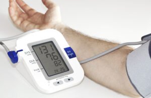 An image depicting the natural treatment of high blood pressure and cholesterol through lifestyle changes and dietary adjustments.