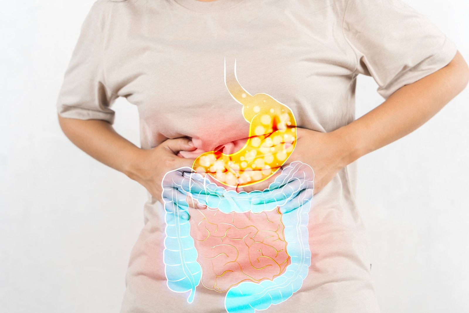 A visual representation illustrating the concept of constipation and the potential benefits of alkaline water in promoting digestive health.